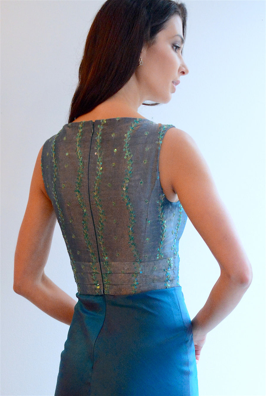 Classic Emerald Evening Gown