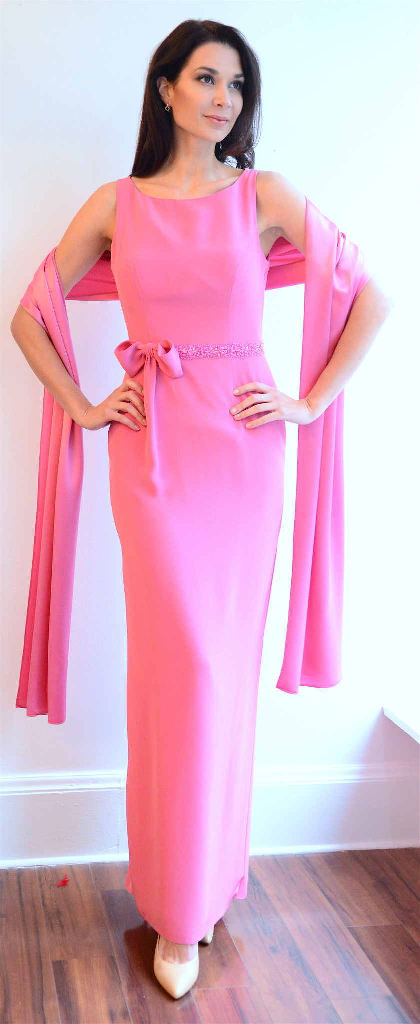 Classic Pink Evening Gown