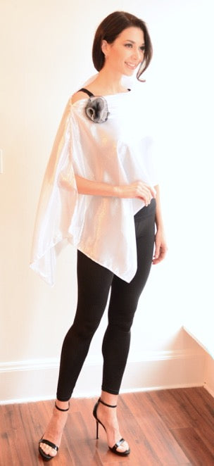 Silver/White Shawl