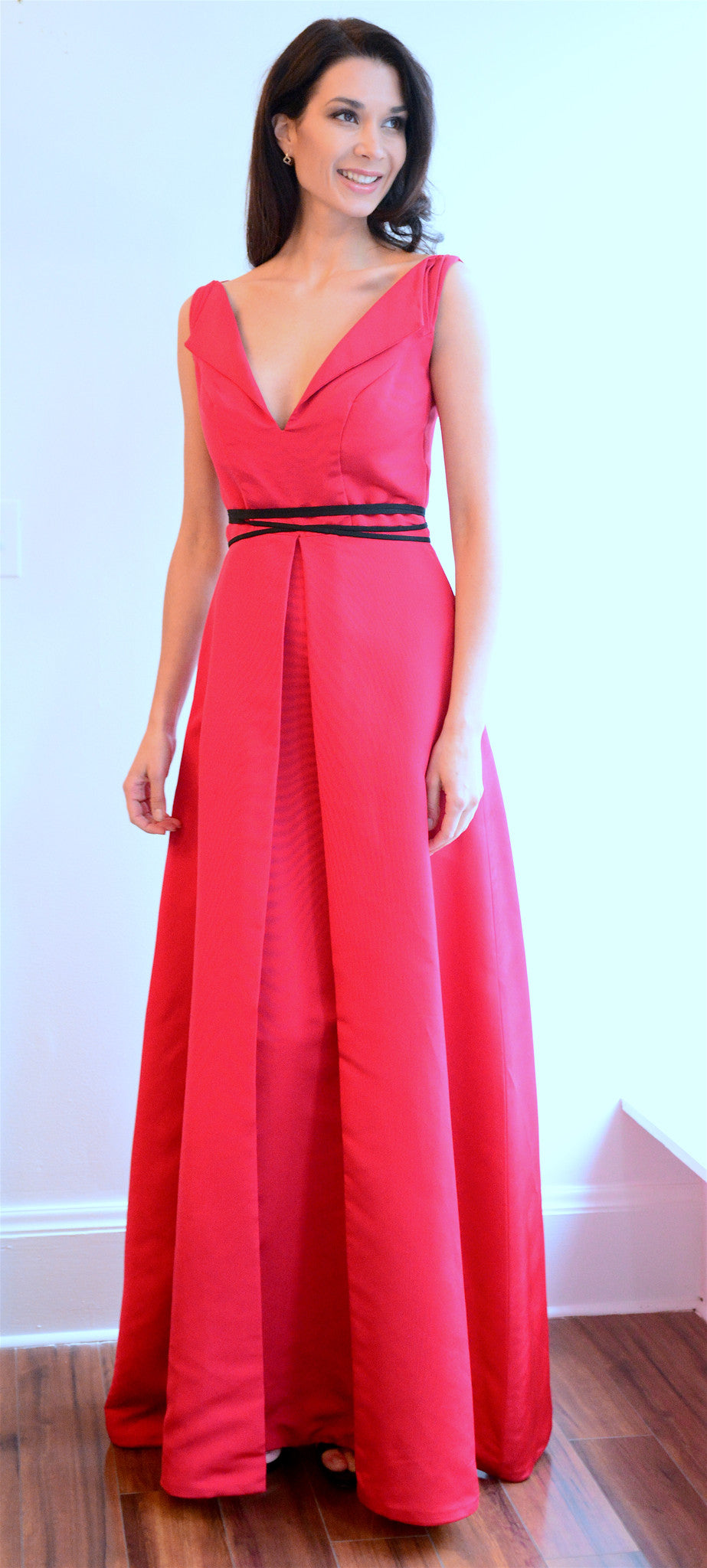Classic Red Evening Gown