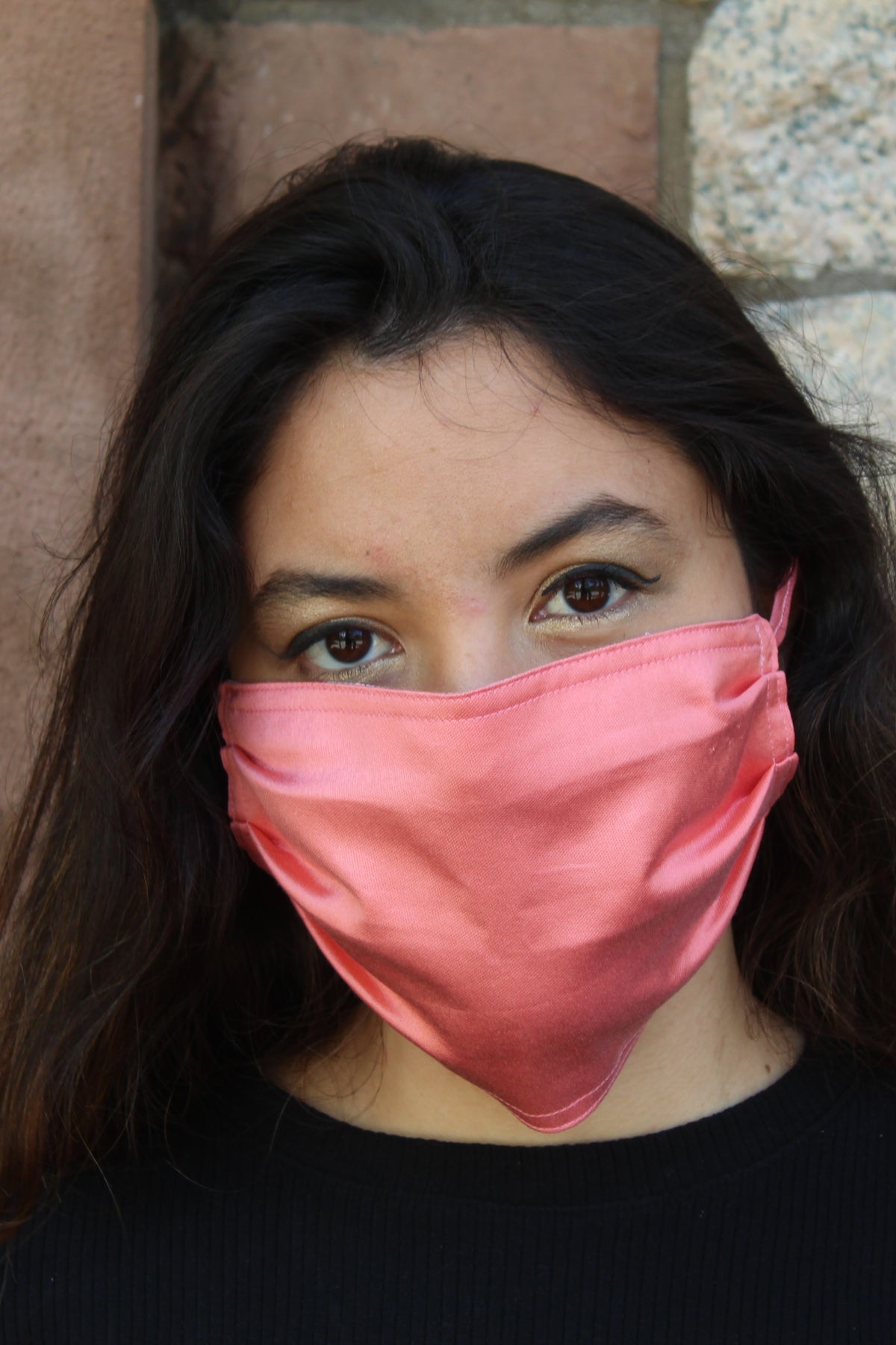 Peach Silk Mask