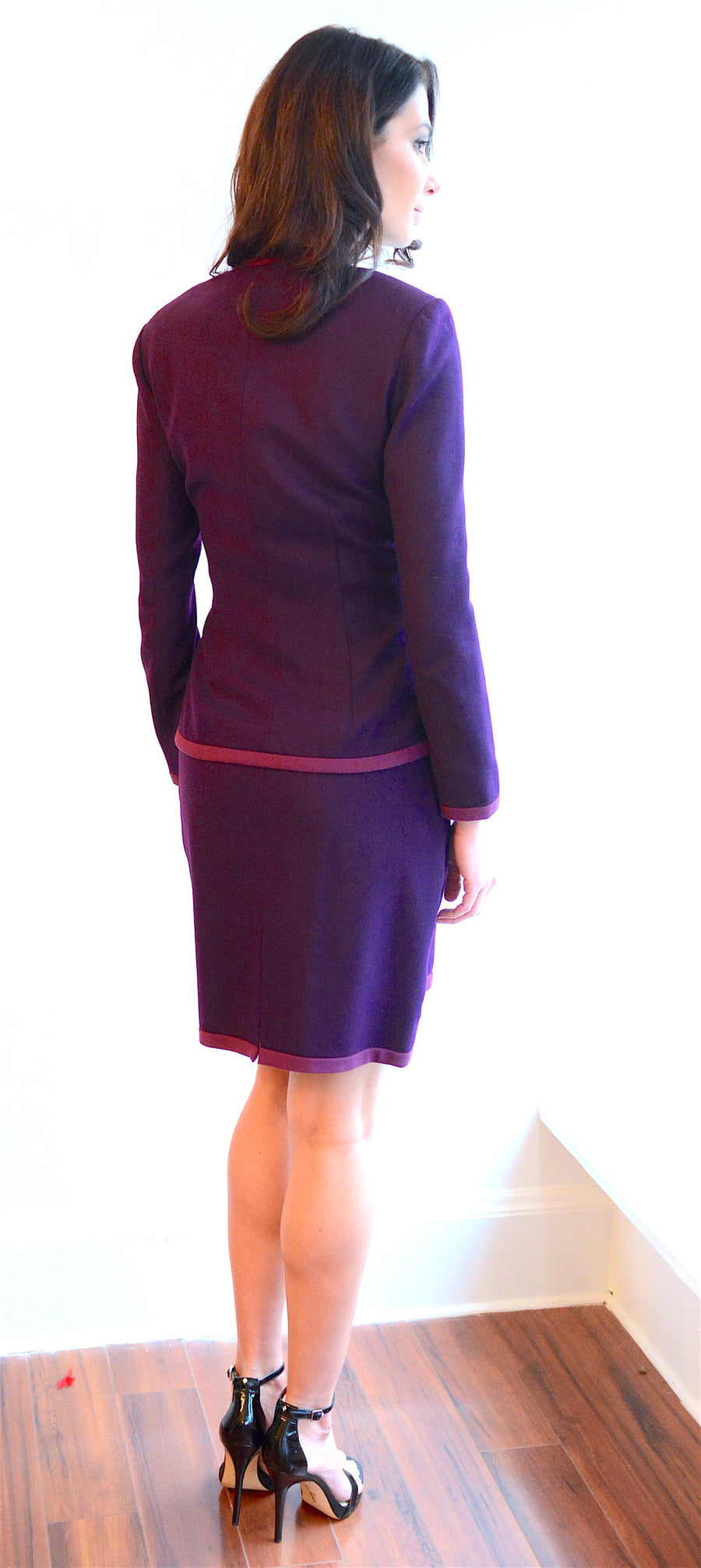 Classic Plum Wool Suit