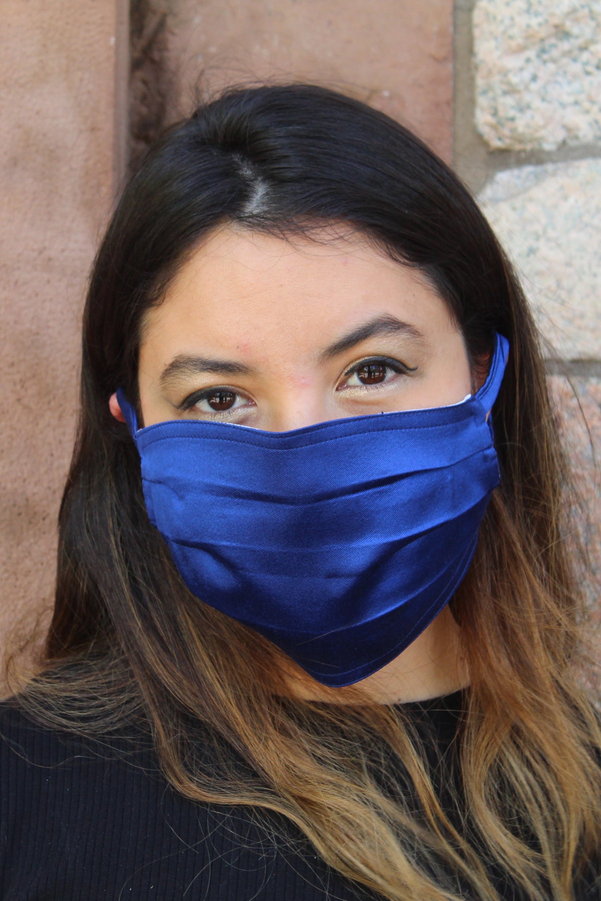 Royal Blue Silk Mask